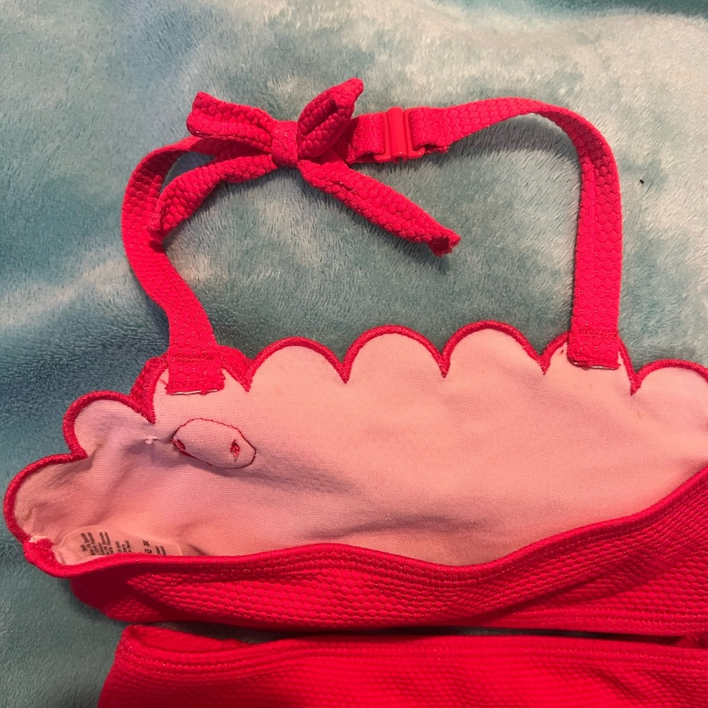 Janie and Jack Pink Kids Swim Bikini - Picture 3 of 6
